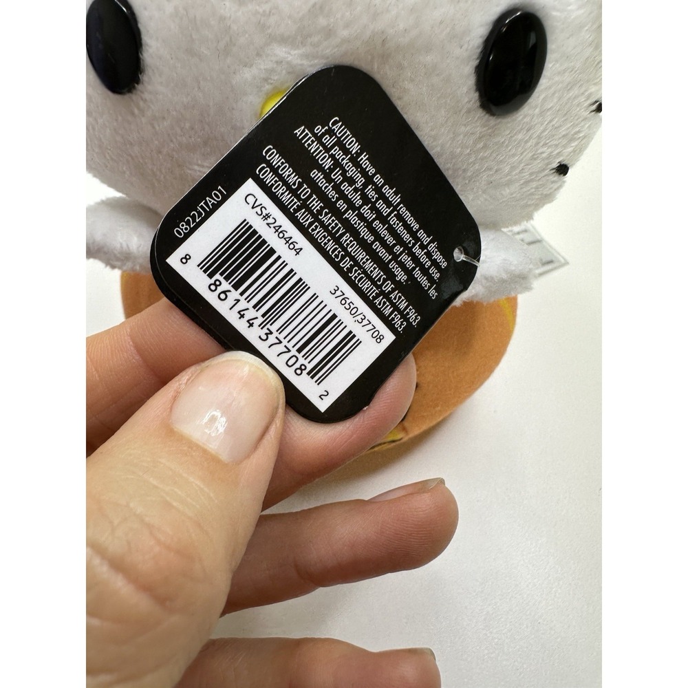 Sanrio Hello Kitty Halloween Witch Jack O Lantern Pumpkin Plush Set 2 Tags - Picture 11 of 11